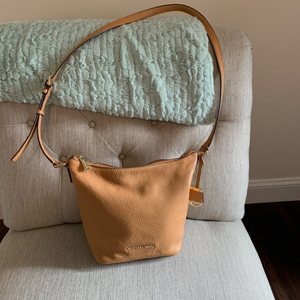 Michael Kors Brown Leather Shoulder Bag